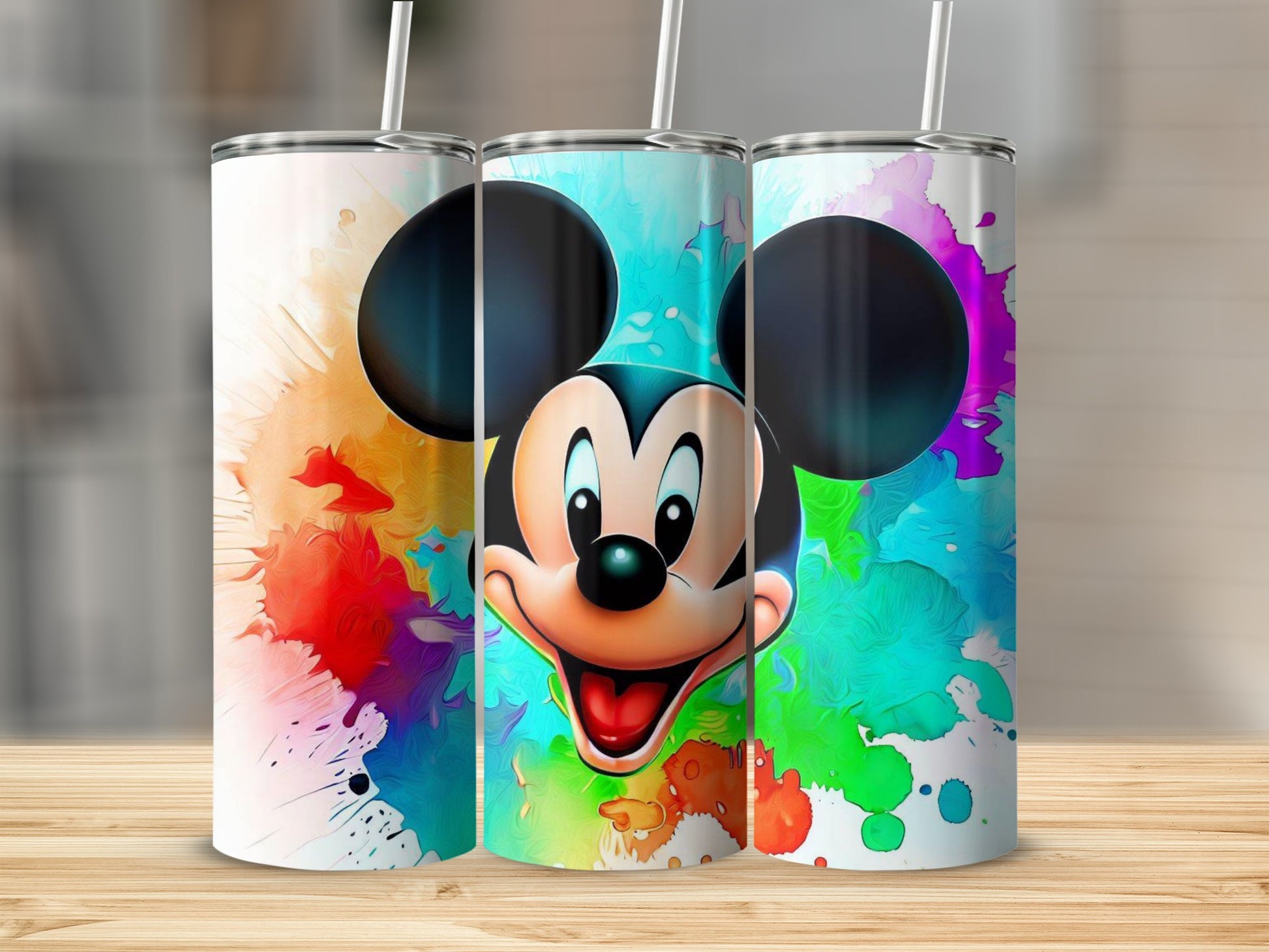 Colorful Mickey Mouse Character Tumbler Cup for Kids