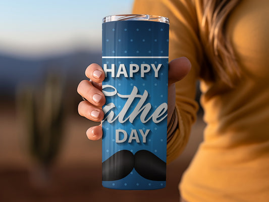 Happy Father's Day Blue Tumbler Gift for Dad