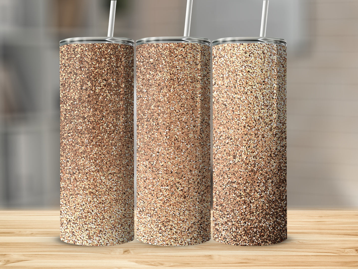 Glittering Sparkle Design Tumbler for Stylish Hydration