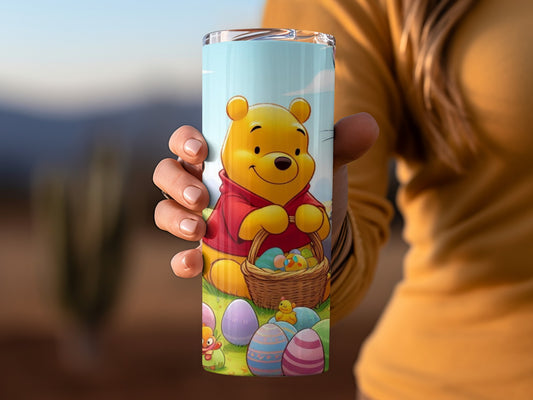 Easter With Pooh Tigger Rabbit And Easter Eggs Tumblers