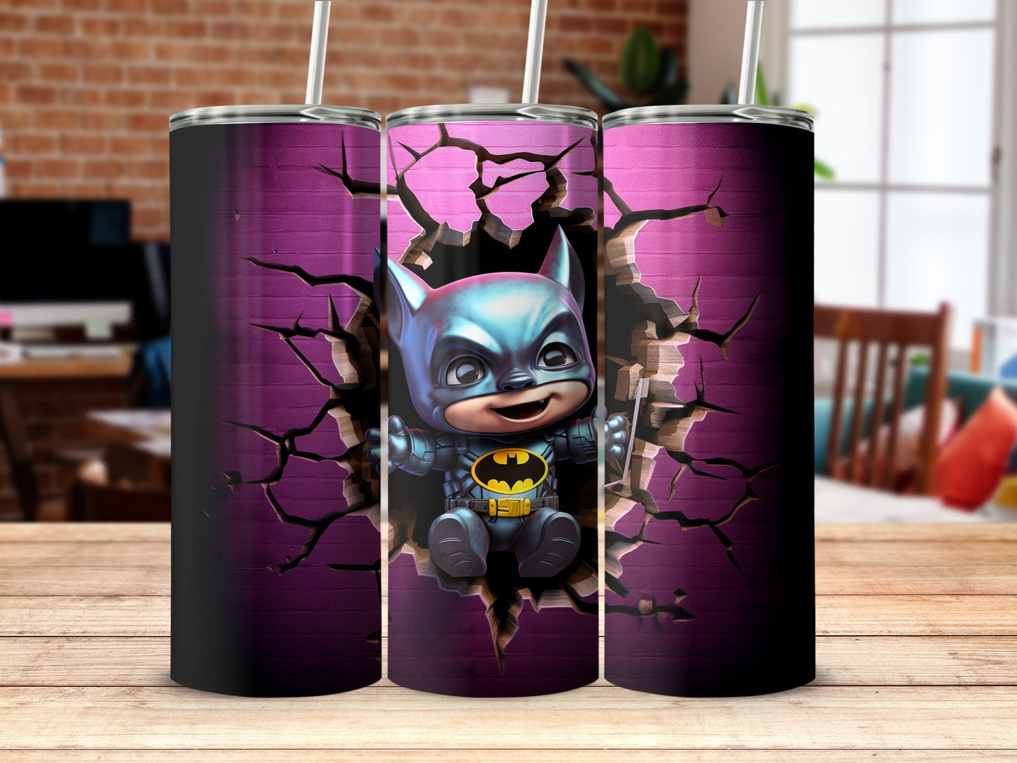Superhero Baby Breaking Through Design Tumbler Product