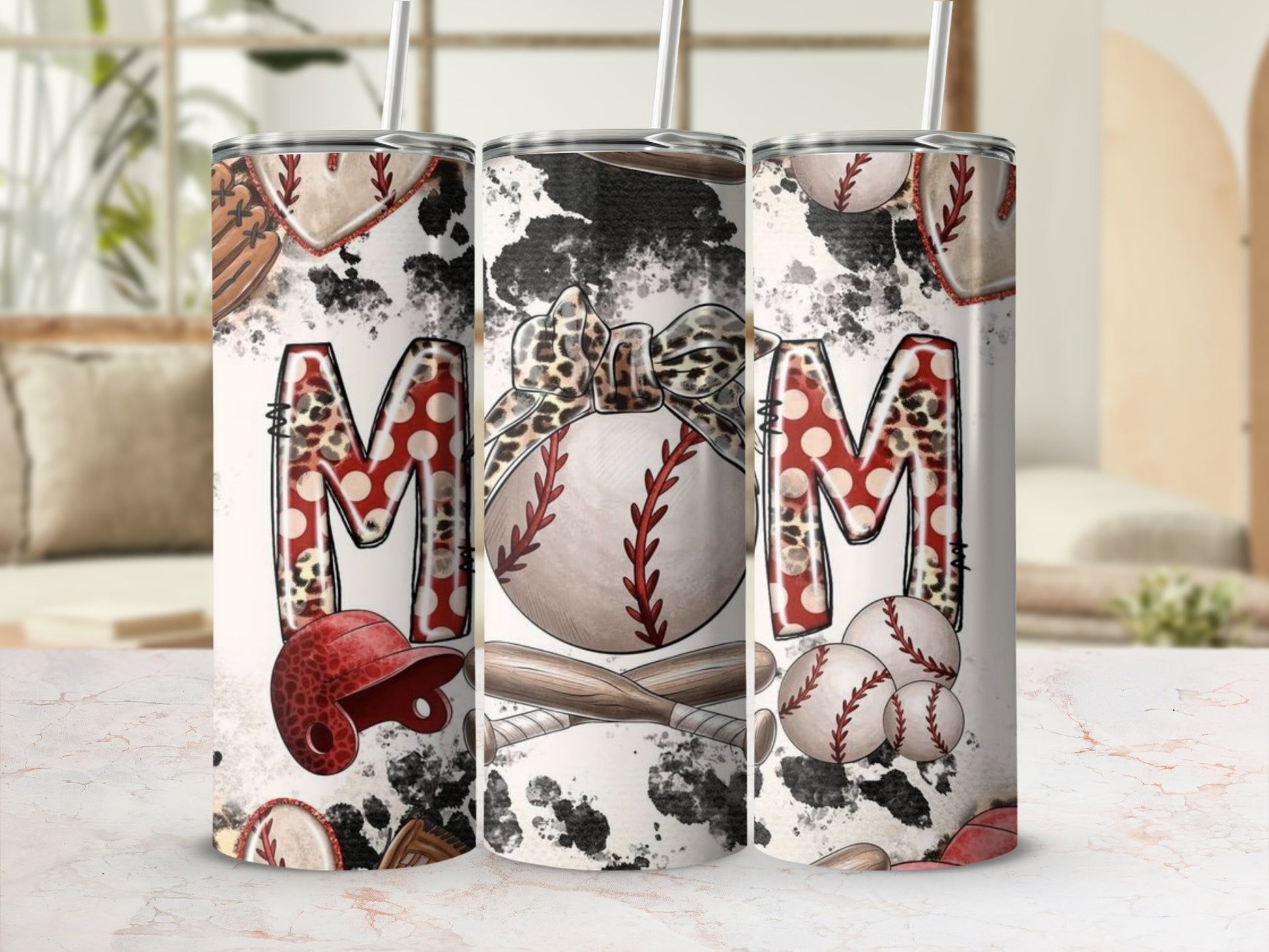 Sports Themed Tumblers Perfect for Baseball Moms