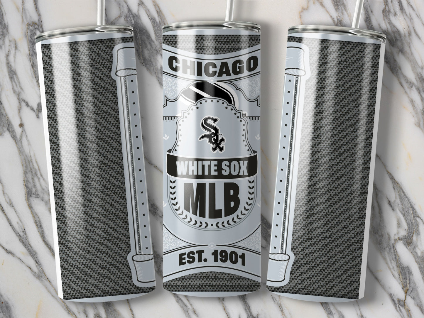 Chicago White Sox MLB Established 1901 Graphic Tumbler