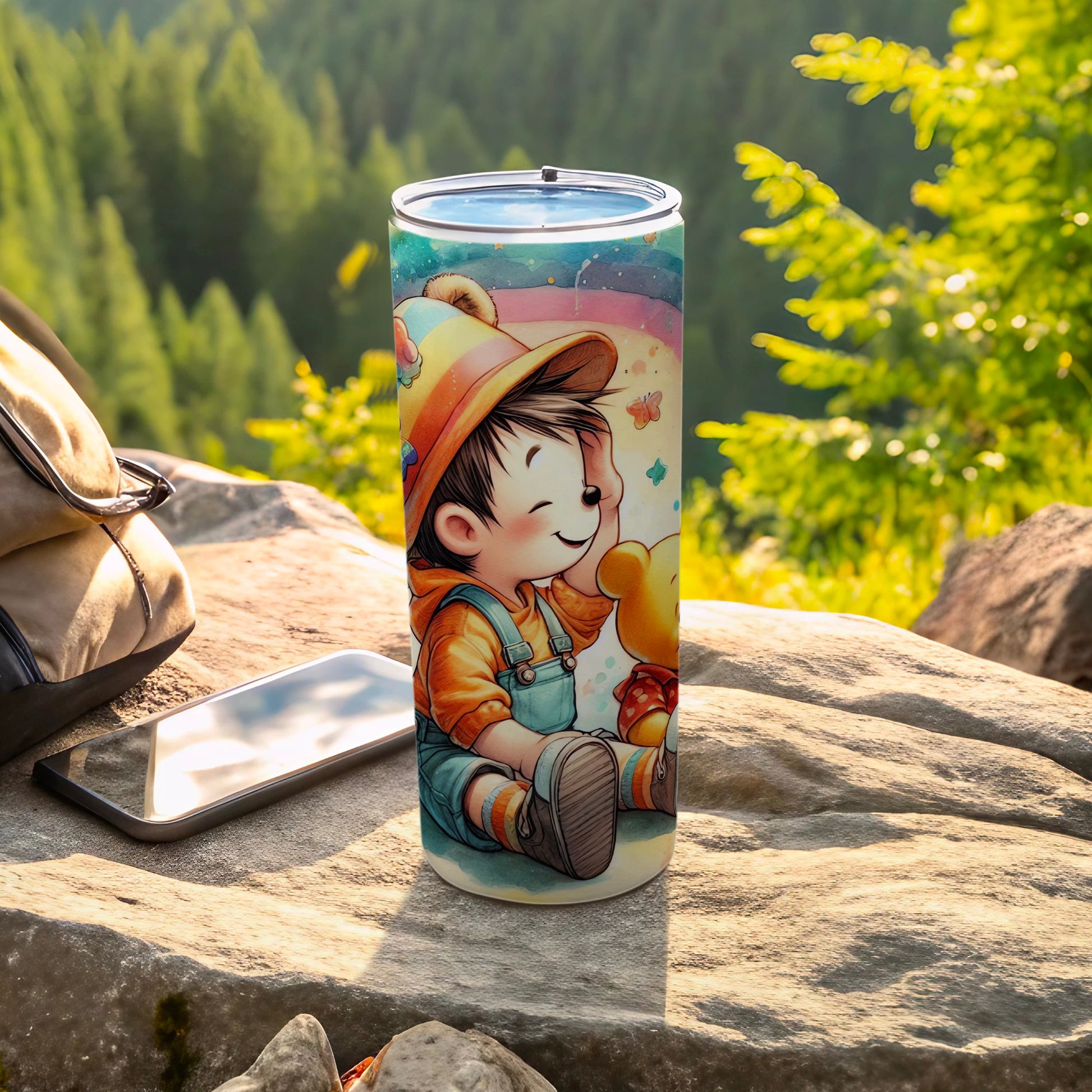 Colorful Cartoon Child Design Insulated Tumbler