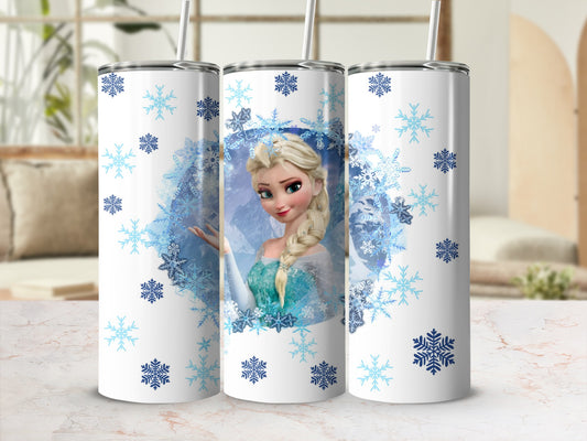 Frozen Elsa Snowflake Design Tumbler for Kids