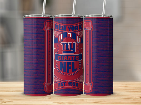 New York Giants Vintage Logo NFL Est. 1925 Tumbler