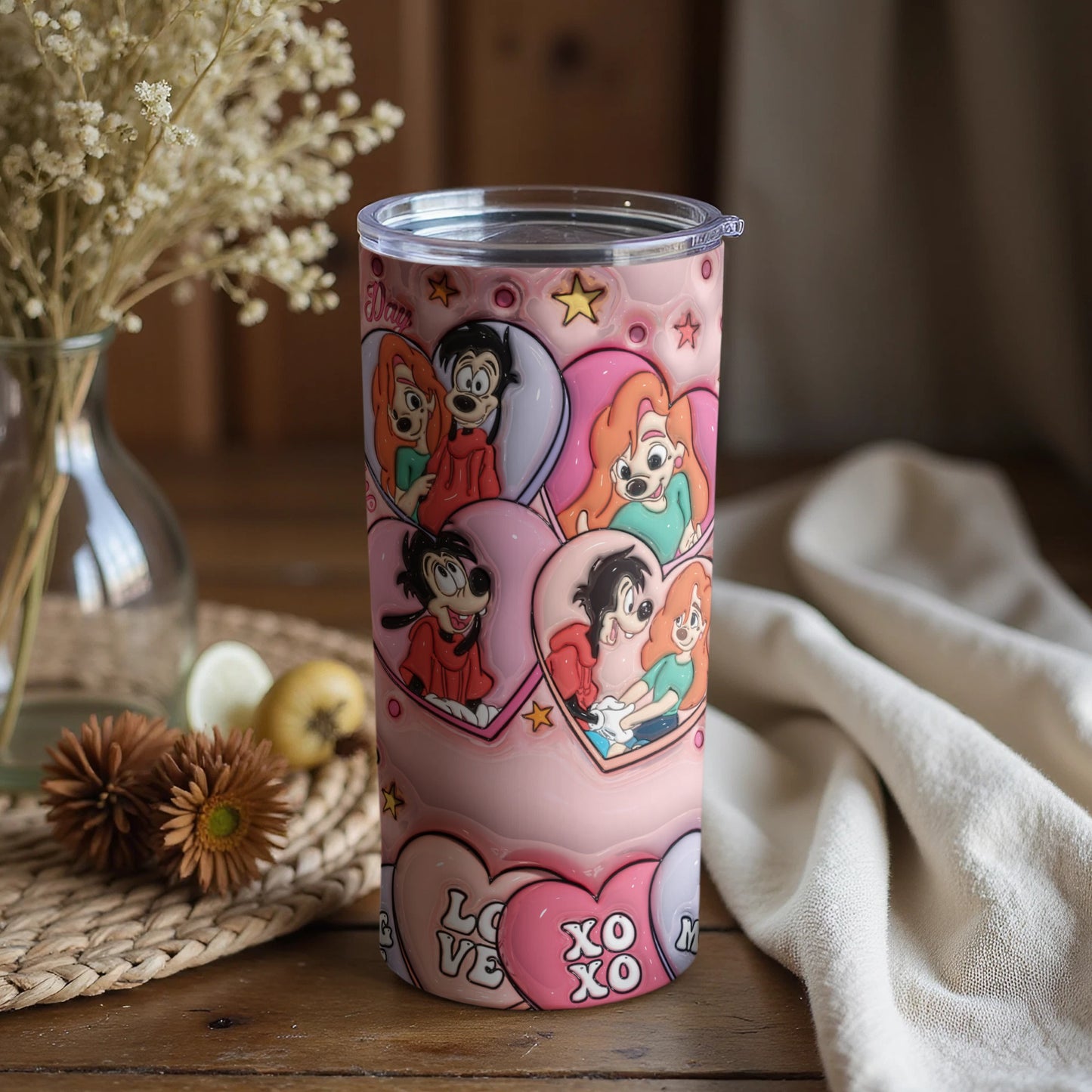 Heartwarming Cartoon Characters Tumbler for All Occasions