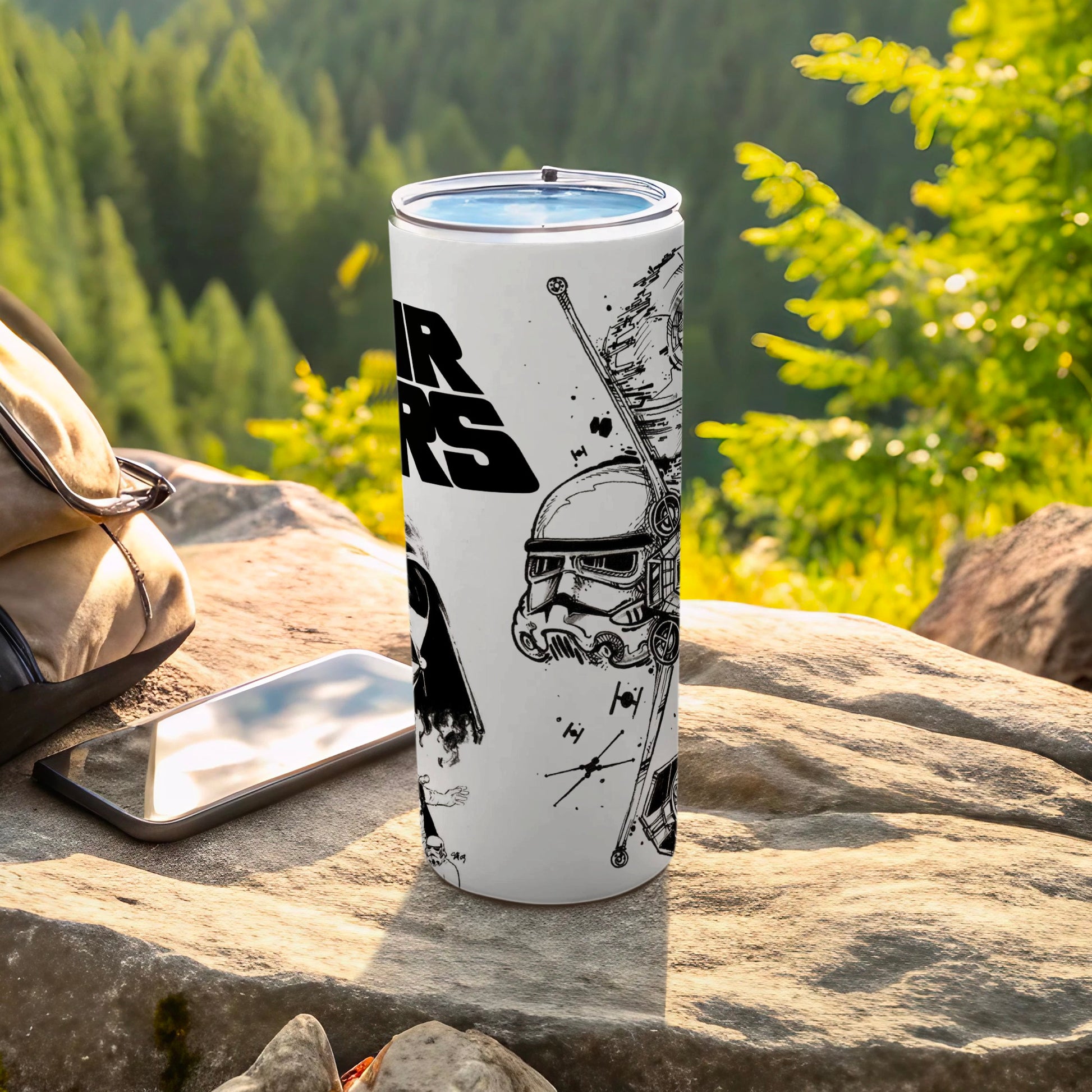 Star Wars Stormtrooper Darth Vader design Tumbler product type
