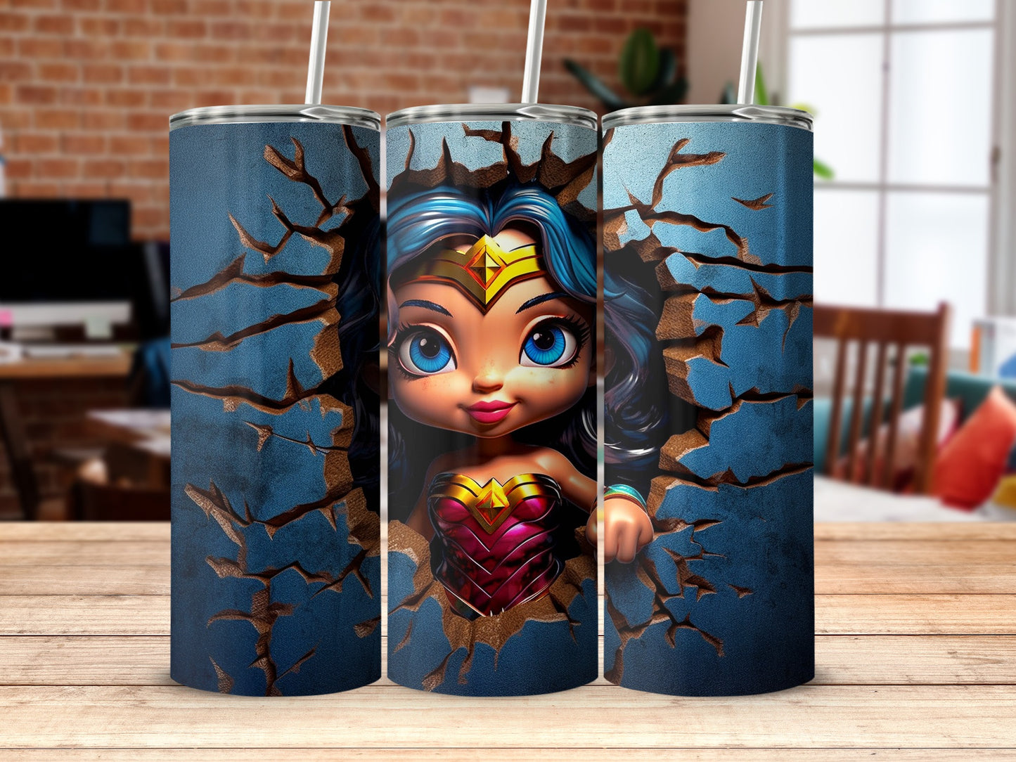 Cute Baby Superhero Breakthrough Design Tumbler