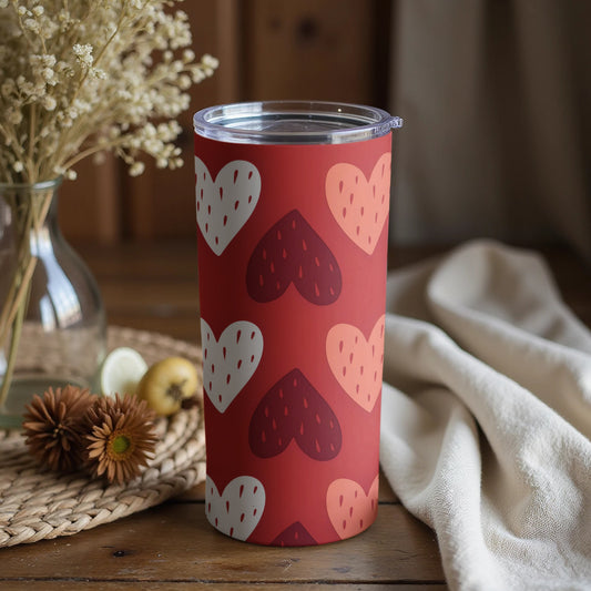Cute Heart Design Tumbler Cup for Romantic Occasions