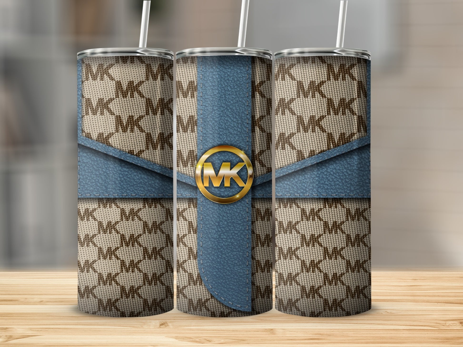 Elegant Branded Blue Stylish Tumbler for Modern Use