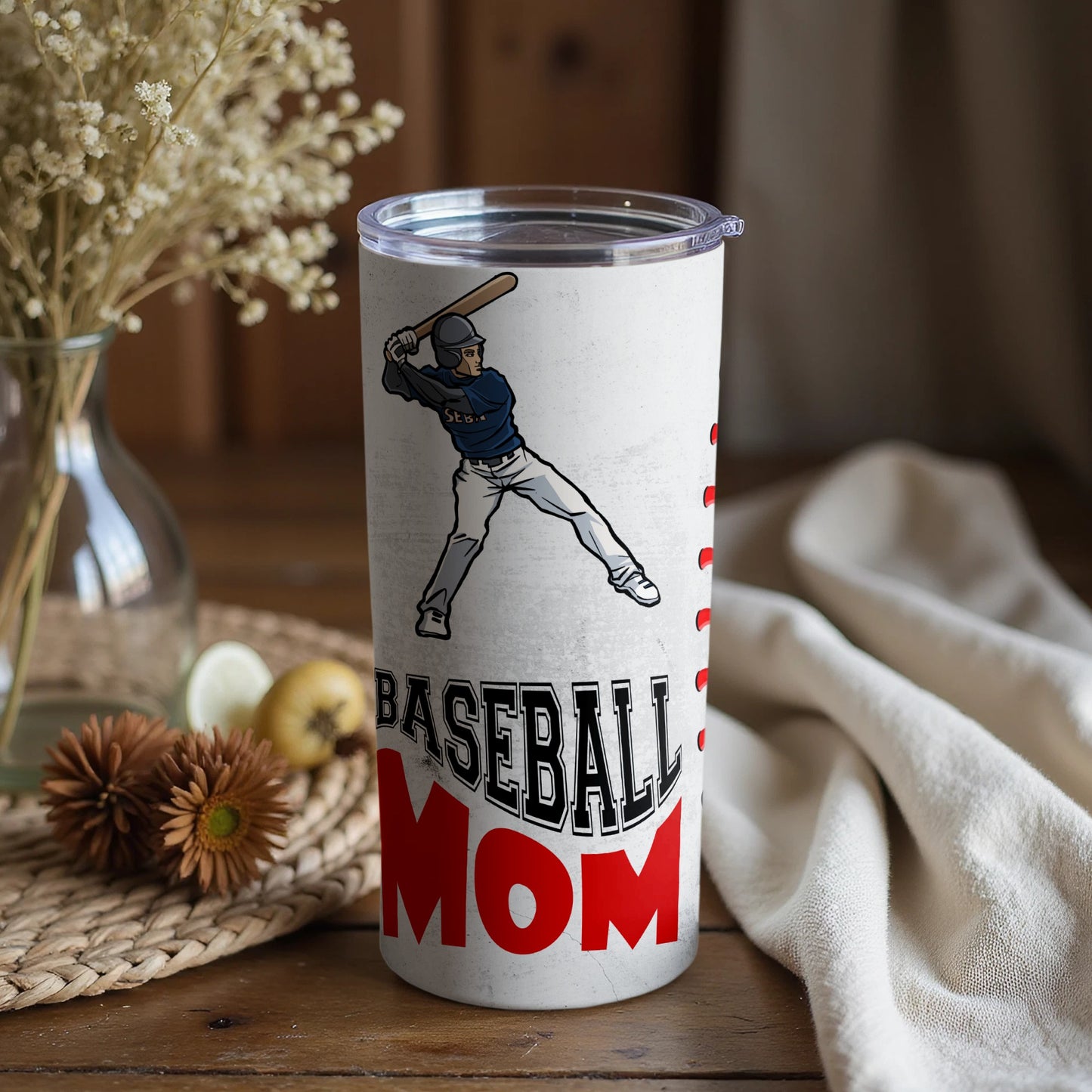 Baseball Mom Tumbler Cup for Sports Fans