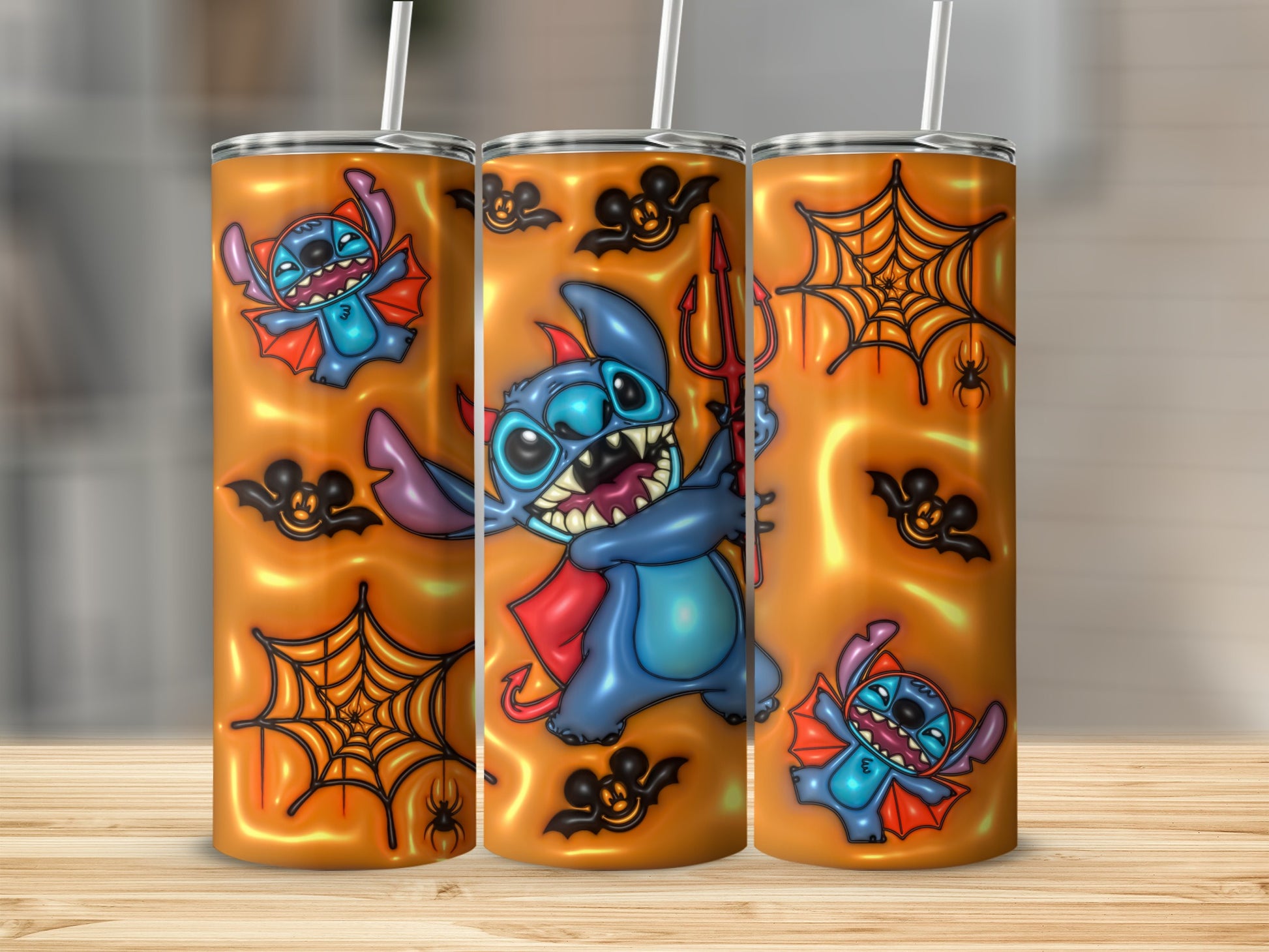 Halloween Themed Devil Character Design Tumbler Product