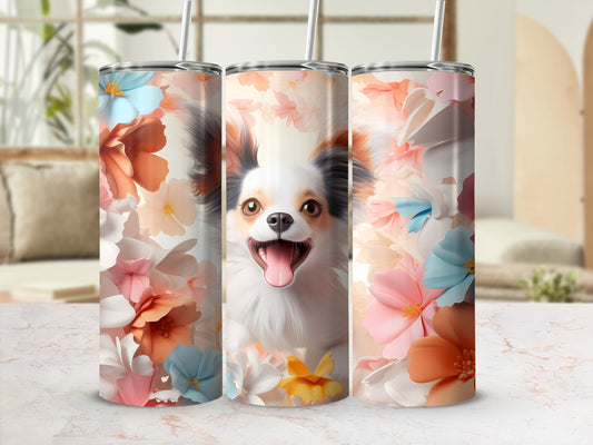 Cute Happy Papillon Dog Colorful Flowers Tumbler product type
Tumbler Dog Chihuahua Papillon Cute Dog Floral Design Flower Print Happy Dog Pet Lover Dog Mom Colorful Flowers Drinkware Beverage Holder Gift Idea Unique Design Summer Vibe Spring Theme Animal Art Insulated Tumbler Smiling Pet