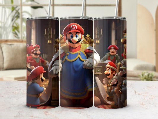 Cartoon Characters Meeting Design on Stainless Steel Tumbler