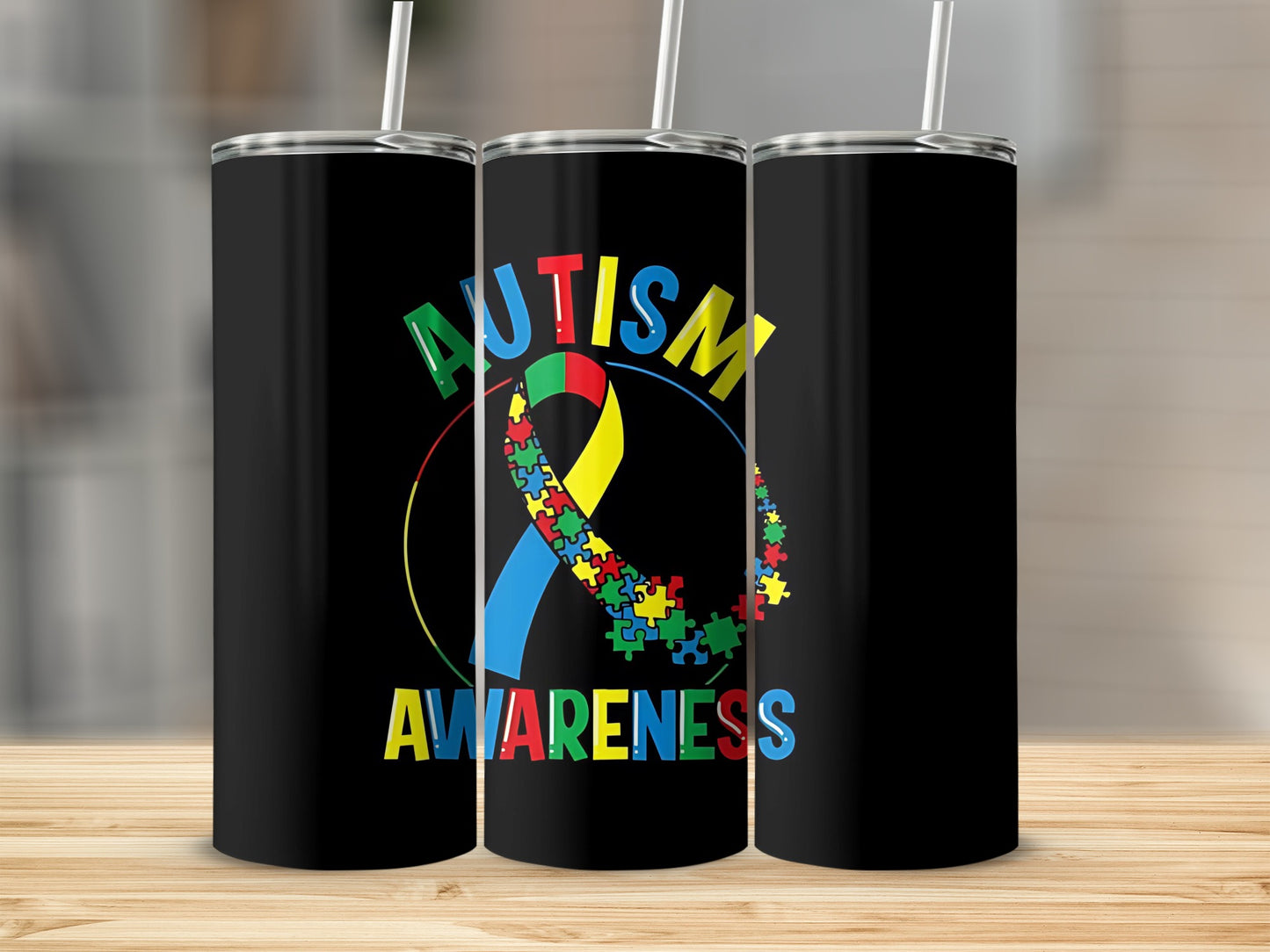 Autism Awareness Puzzle Infinity Tumbler product