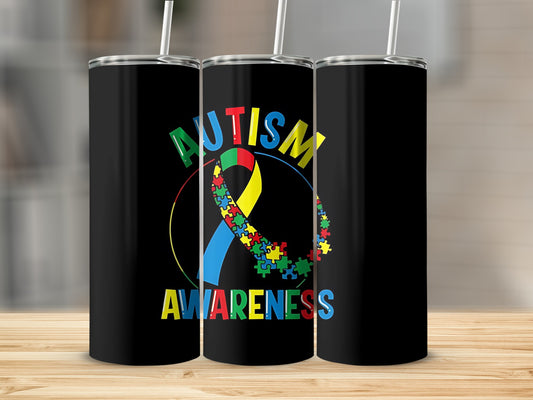 Autism Awareness Puzzle Infinity Tumbler product