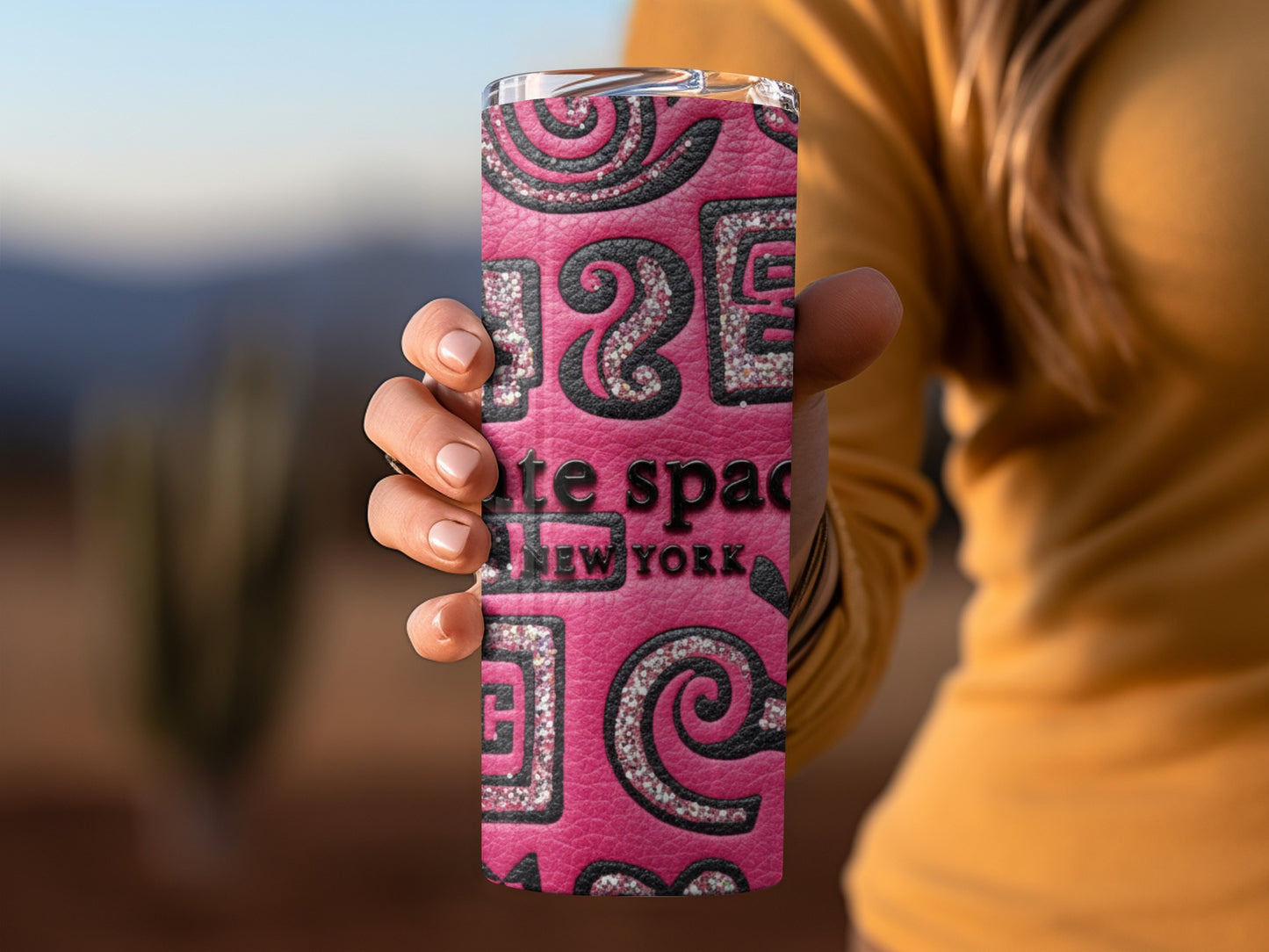 Inspired By Fabulous Kate Spade New York Tribal Design With Glitter Tumblers