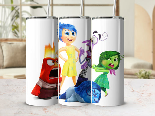 Inside Out Character Printed Travel Tumbler Cup Gift