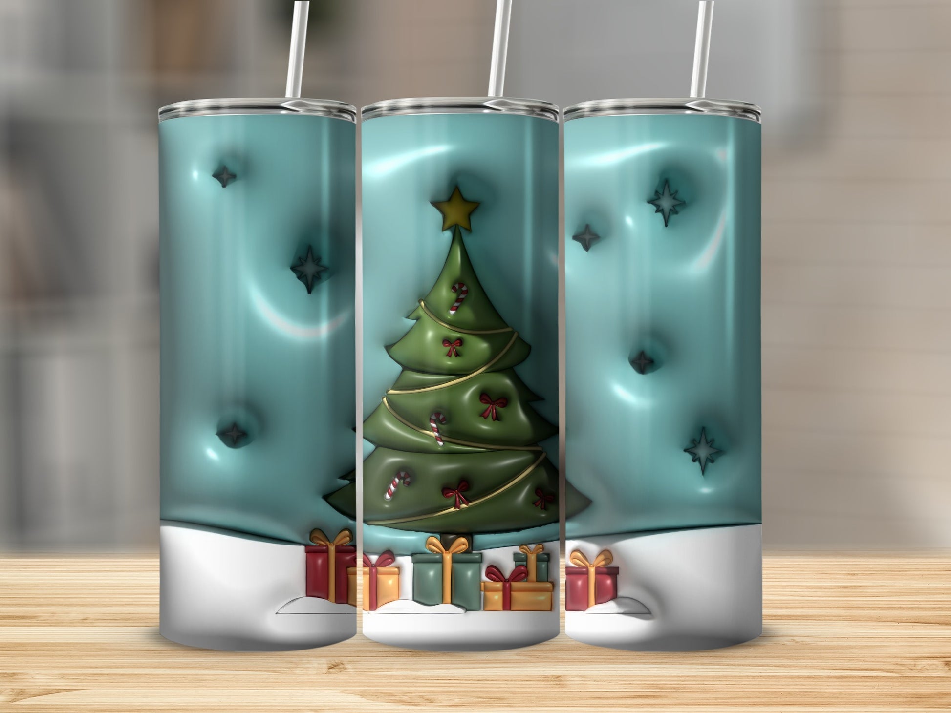 Christmas Tree with Gifts Design Insulated Tumbler
