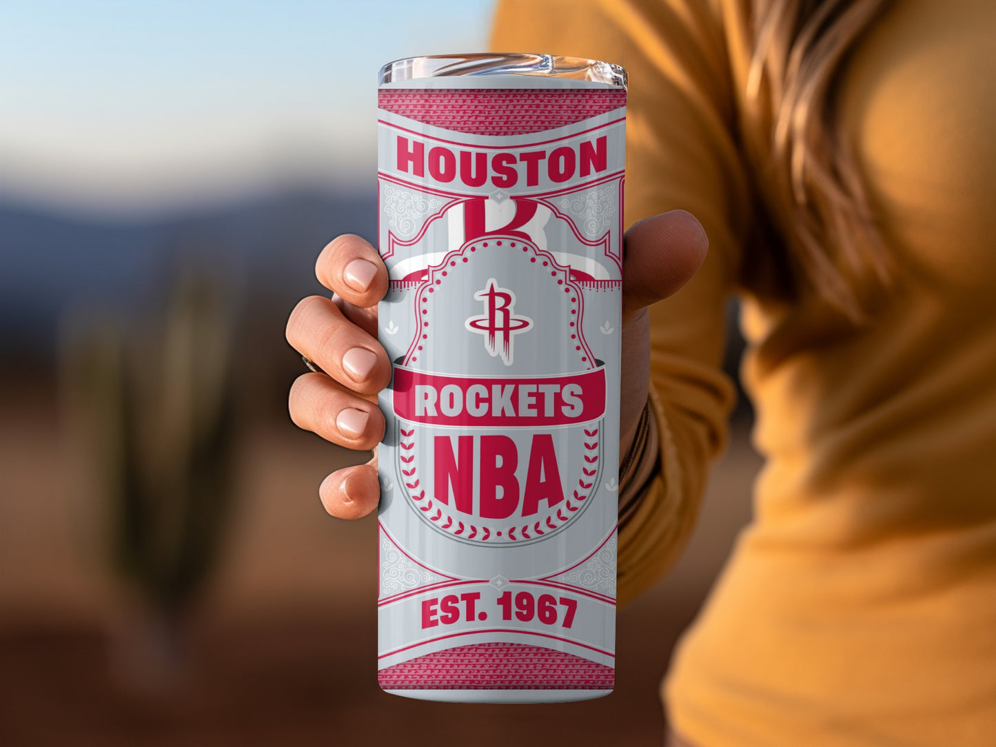 Houston Rockets NBA Est 1967 Vintage Logo Design Tumbler