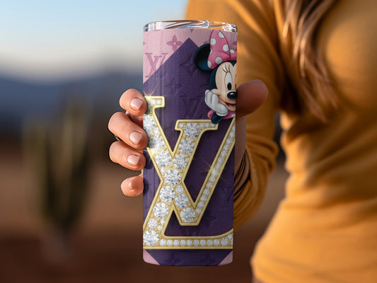 Minnie Mouse Sparkling LV Design Tumbler Cup