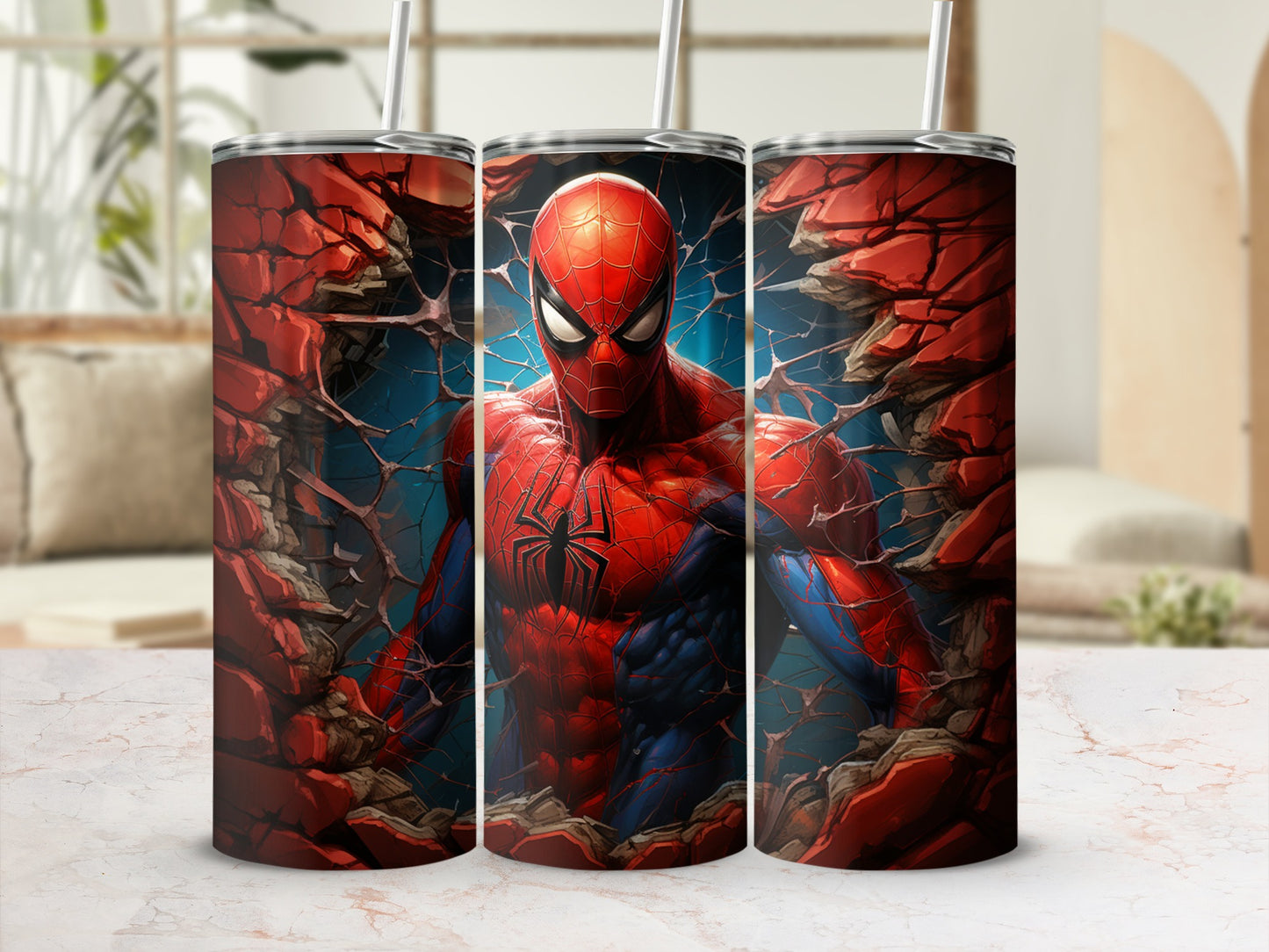 Spider-Man Shattered Wall Tumbler 20oz