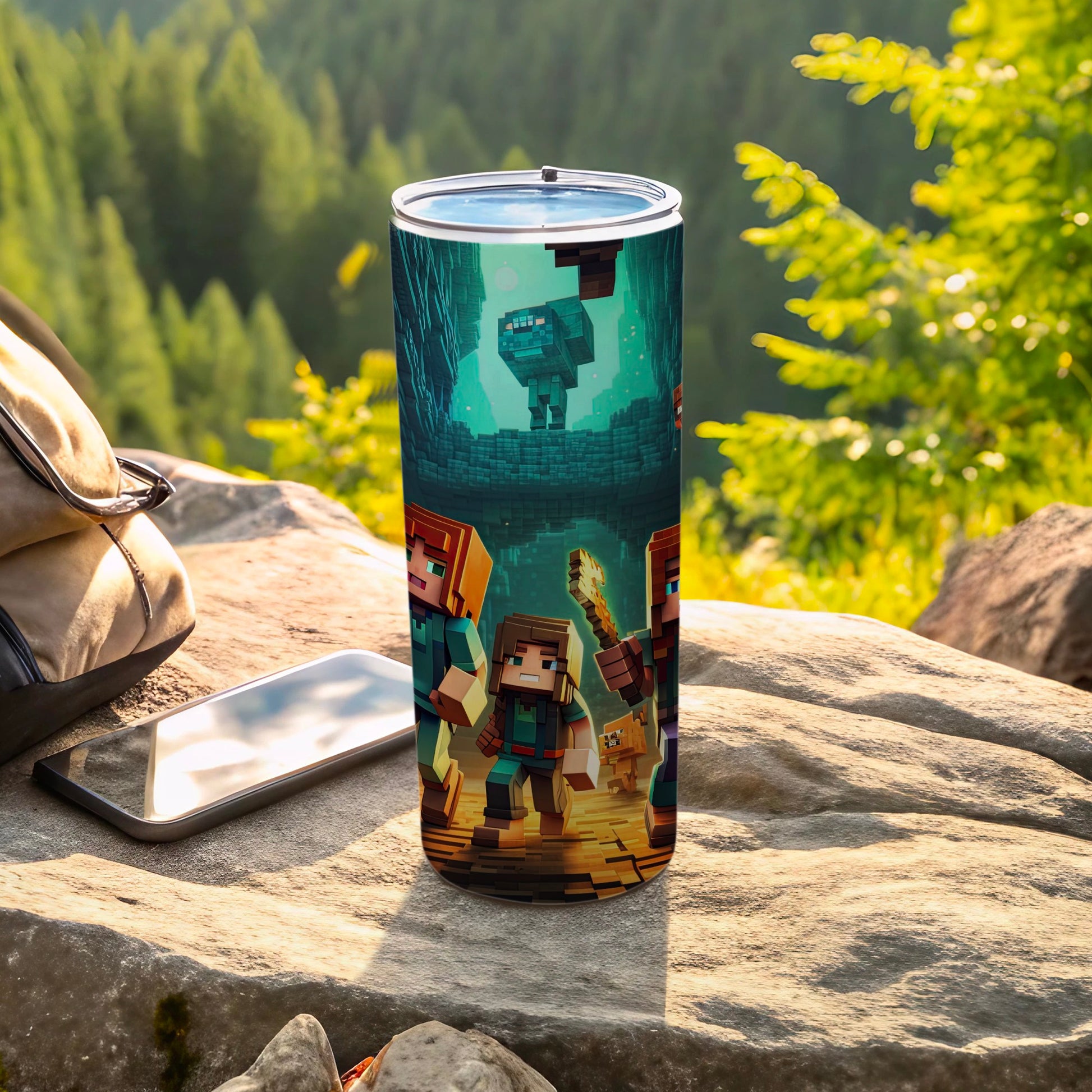 Adventure Survival Game Themed Tumbler for Gamers