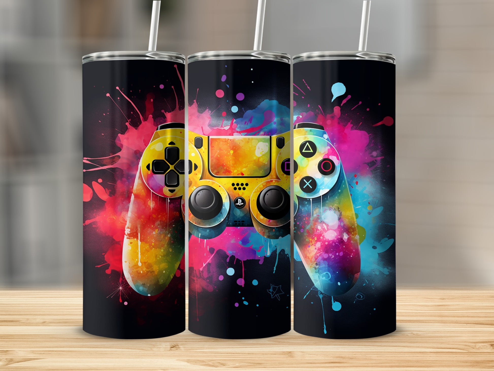 Colorful Gaming Controller Themed Tumbler Product