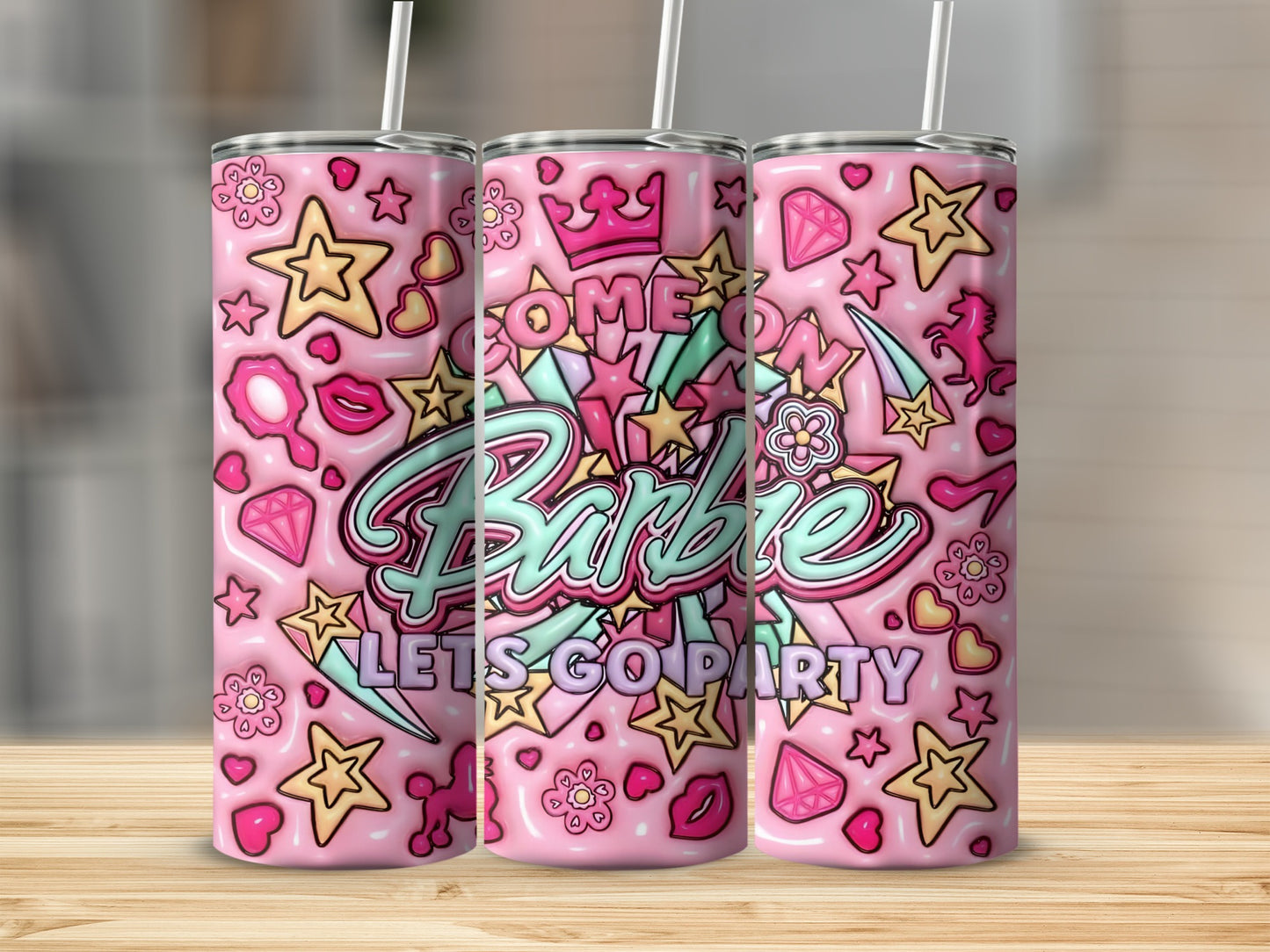 Come On Barbie Lets Go Party Icons And Symbols Tumblers