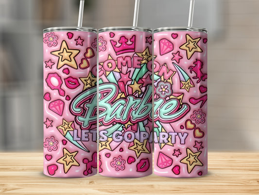 Come On Barbie Lets Go Party Icons And Symbols Tumblers