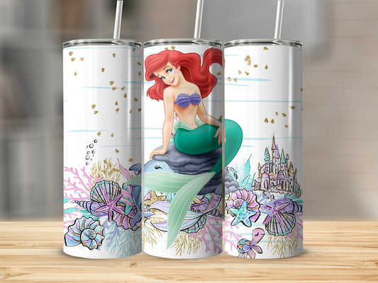 Mermaid Underwater Fantasy Scene Insulated Tumbler