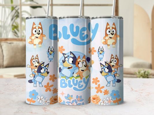 Bluey Kids Cartoon Character Insulated Tumbler Cup