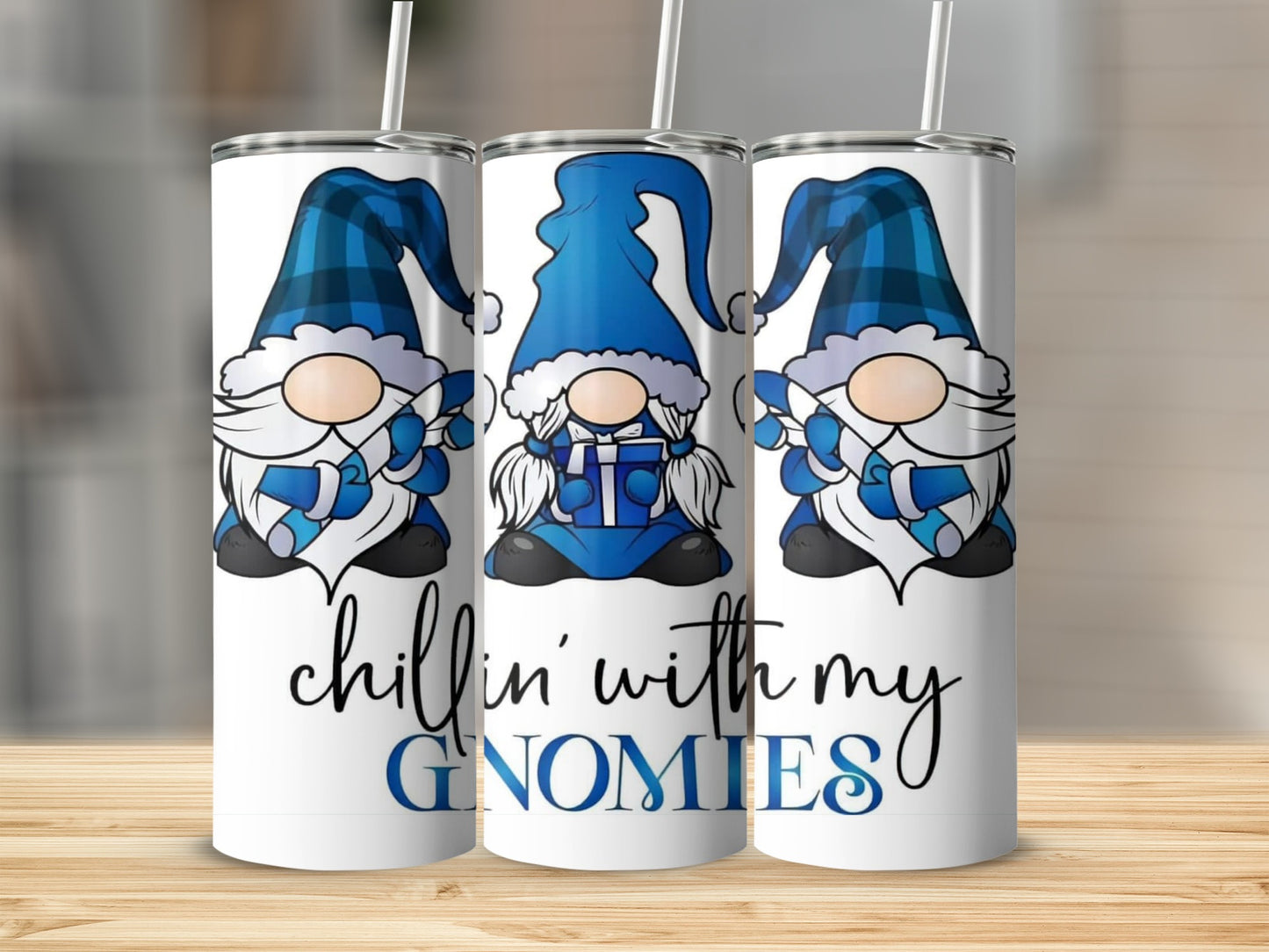Chill With My Gnomies Coffee Tumbler For Fun Moments
