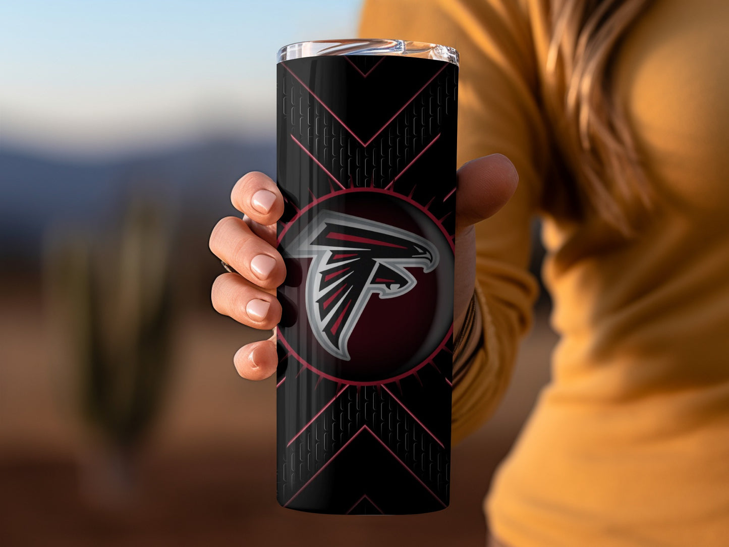 Falcons Logo Atlanta Team Graphic Background Design Tumblers