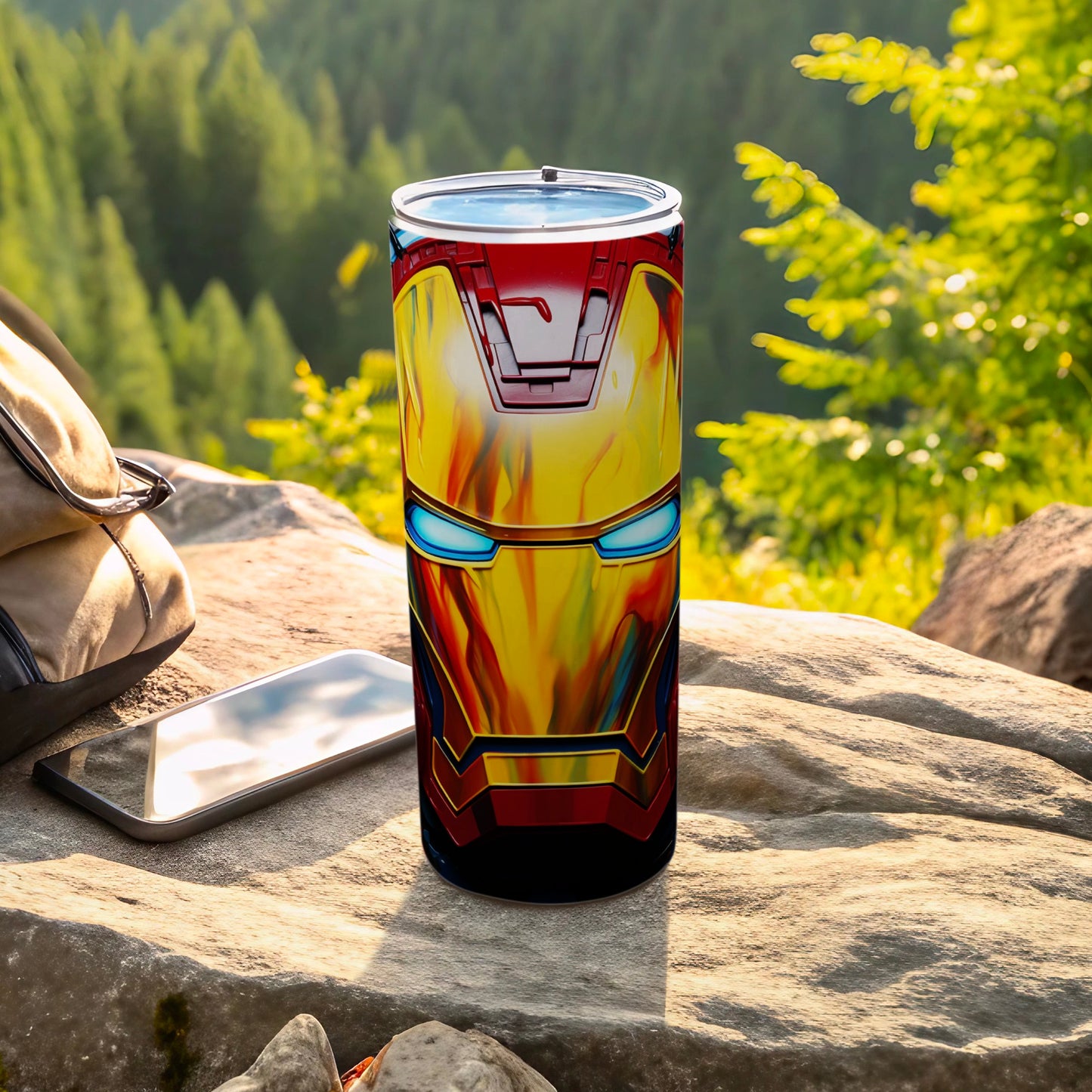 Iron Man Inspired Tumbler for Outdoor Adventures