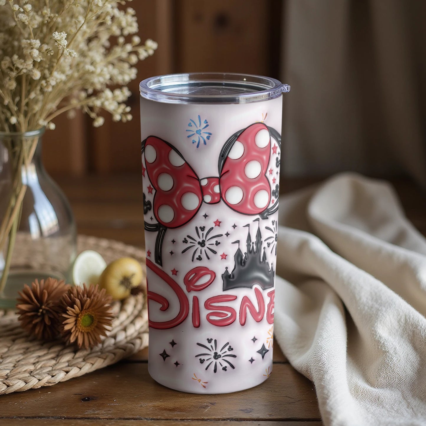 Disney Minnie Mouse Castle Design Tumbler 20oz Cup