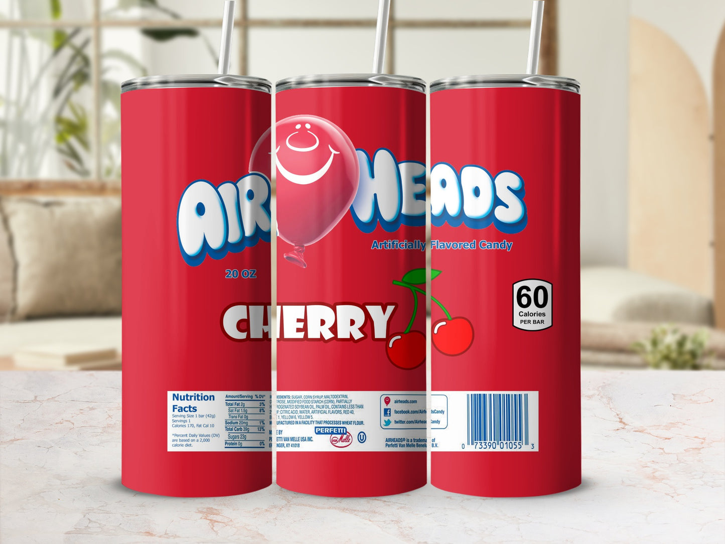 AIR HEADS CHERRY 20 OZ 60 Calories PER BAR product type