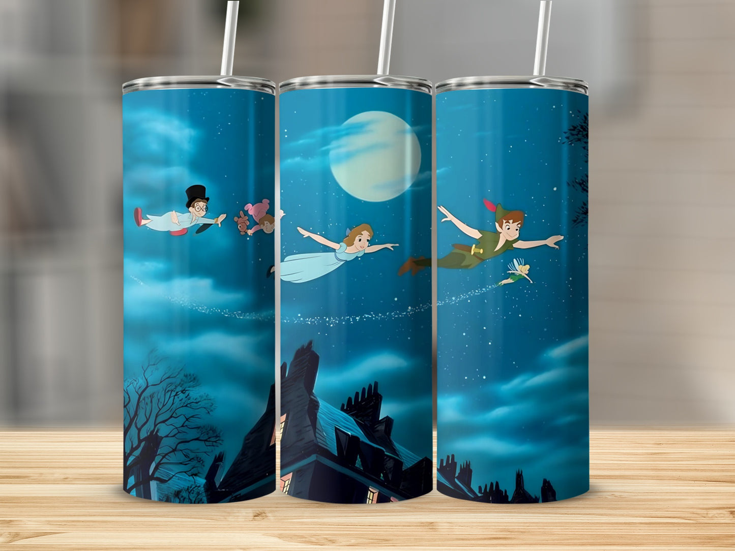 Enchanting Character and Moonlit Night Customized Tumbler