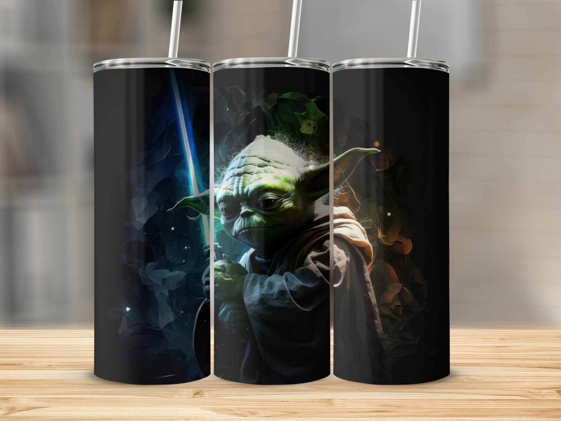 Yoda Lightsaber Dark Design Jedi Master Tumbler product type