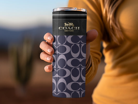 Stylish Coach New York Patterned Travel Mug