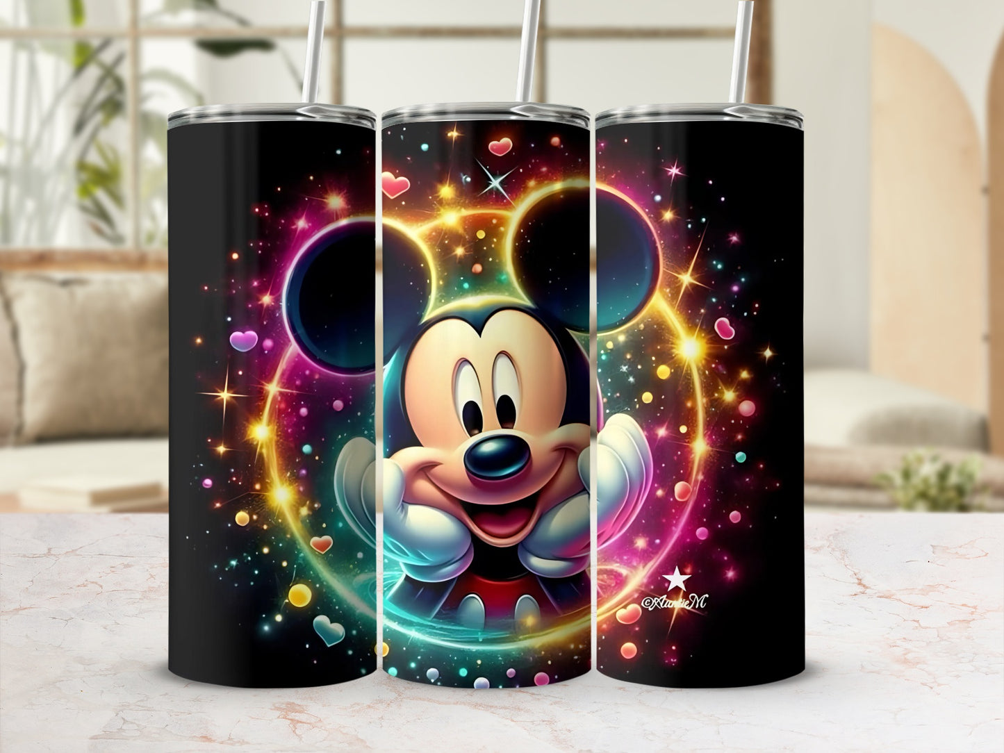 Vibrant Cartoon Character Art Travel Tumbler