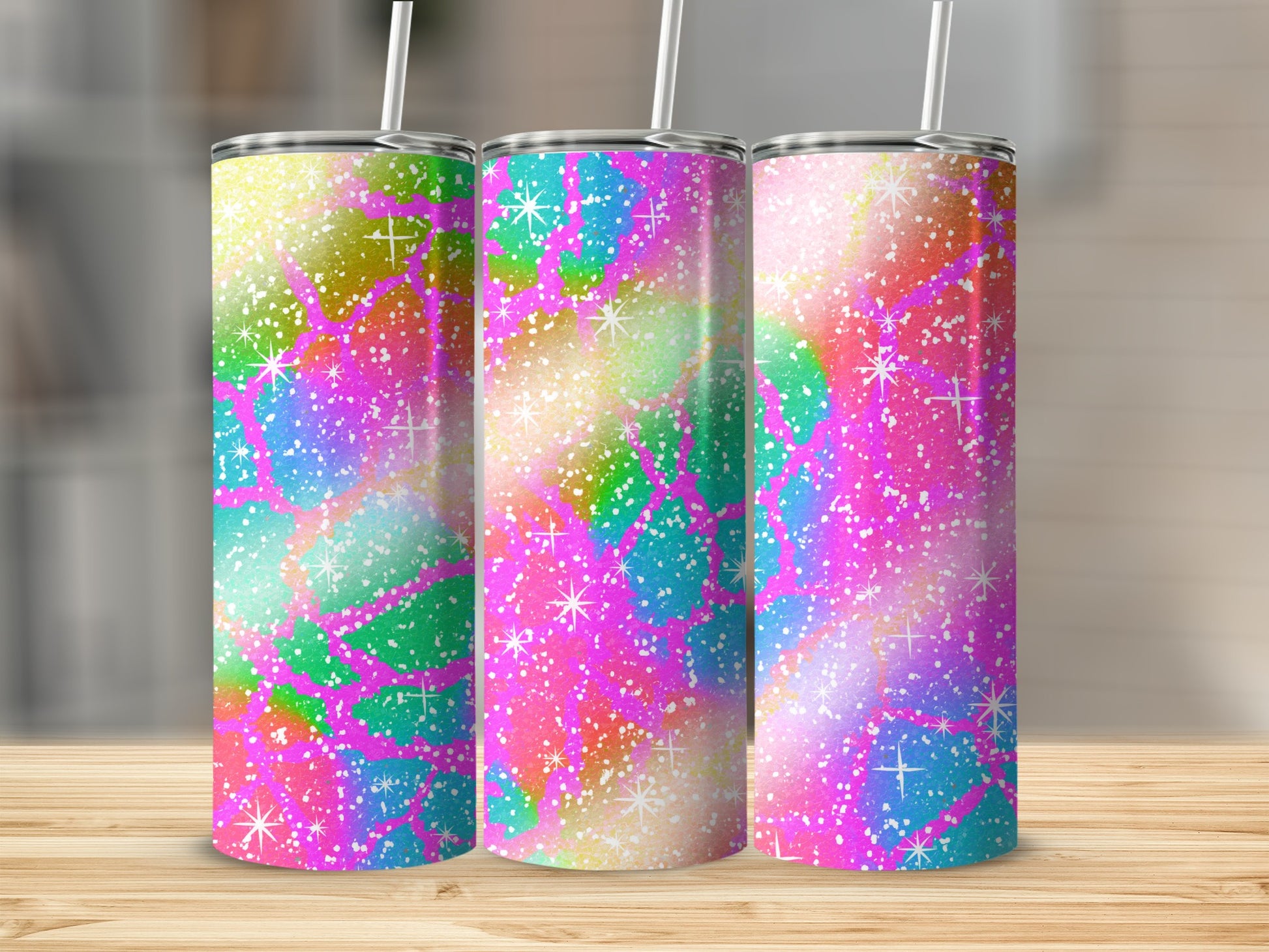 Colorful Galactic Stars Tall Drink Tumbler