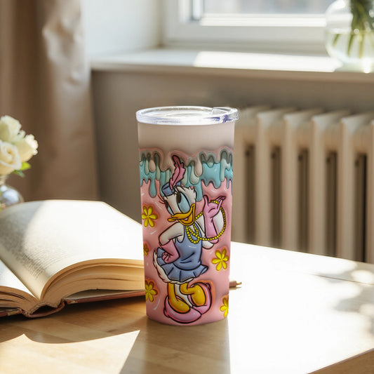 Colorful Duck Character Insulated Travel Mug
