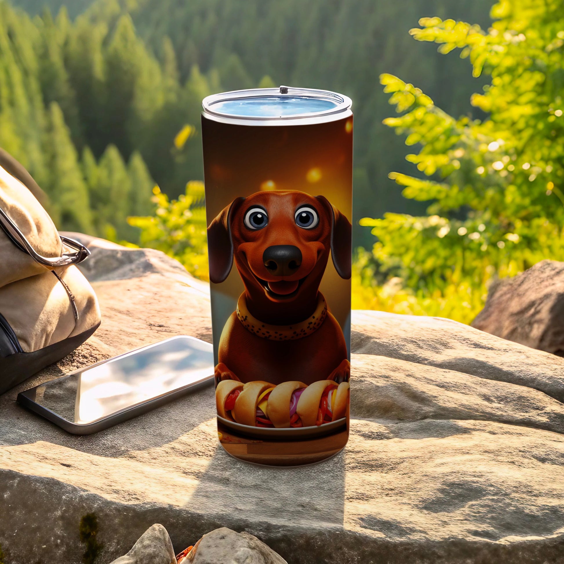 Adorable Cartoon Dachshund Hot Dogs Tumbler product type
Dachshund
Dog
Cartoon dog
Weiner dog
Hot dog
Food
Funny dog
Cute dog
Animal
Pet
Tumbler
Drinkware
Beverage holder
Insulated cup
Gift
Dog lover
Pet owner
Unique design
Kitchen accessory
Travel mug