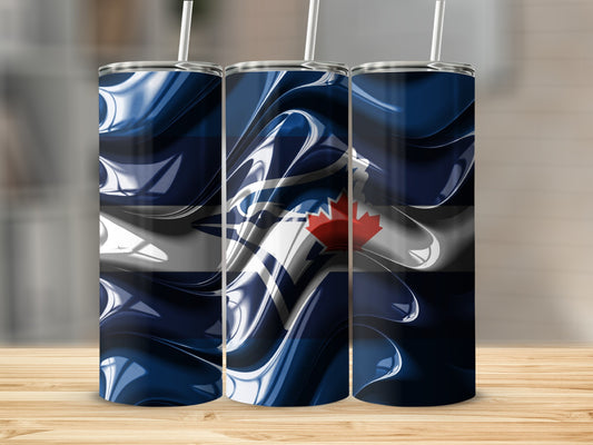 Abstract Toronto Blue Jays MLB Inspired Design Tumblers