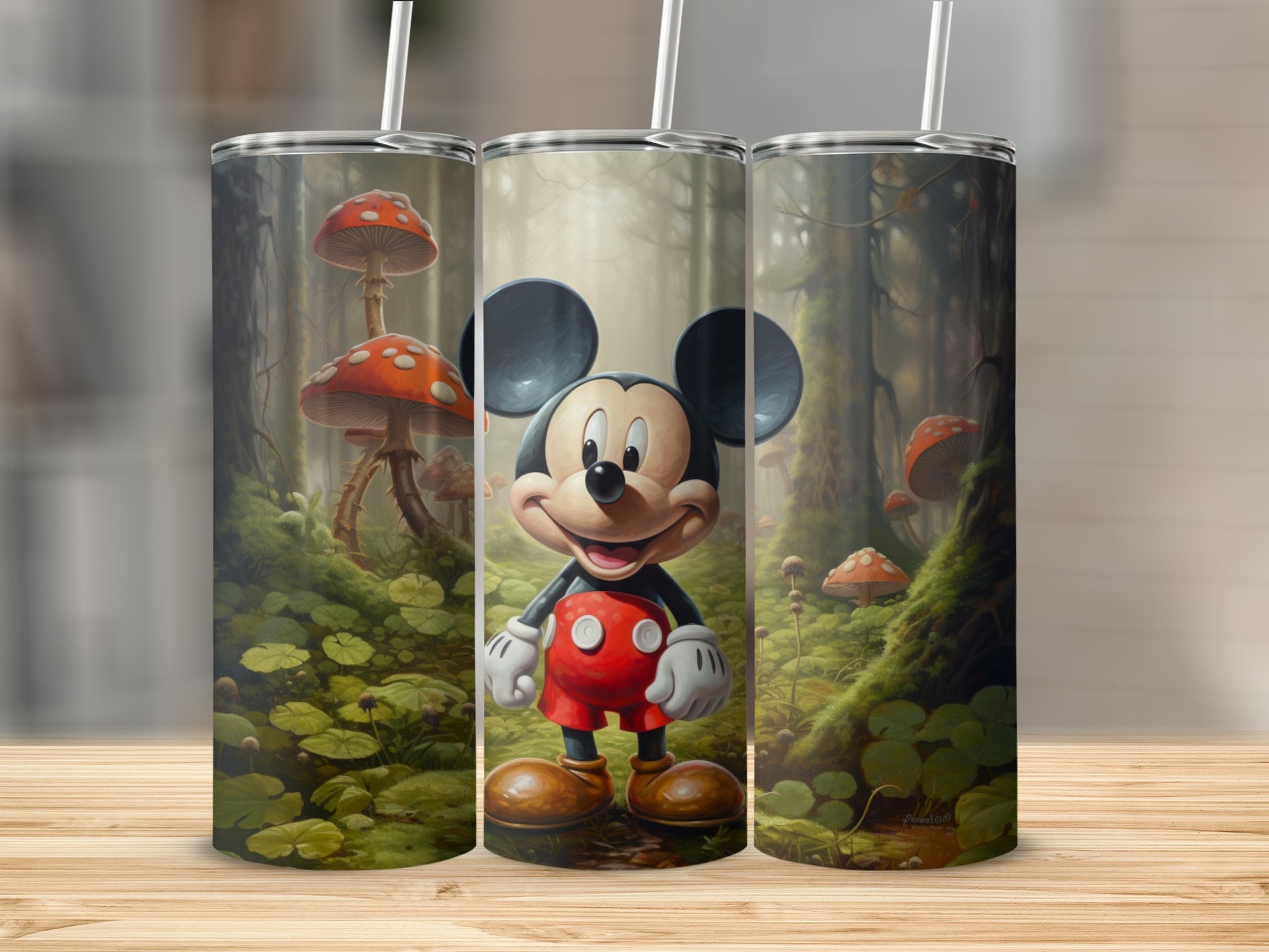 Enchanting Forest Mickey Mouse Tumbler Cup for Fans