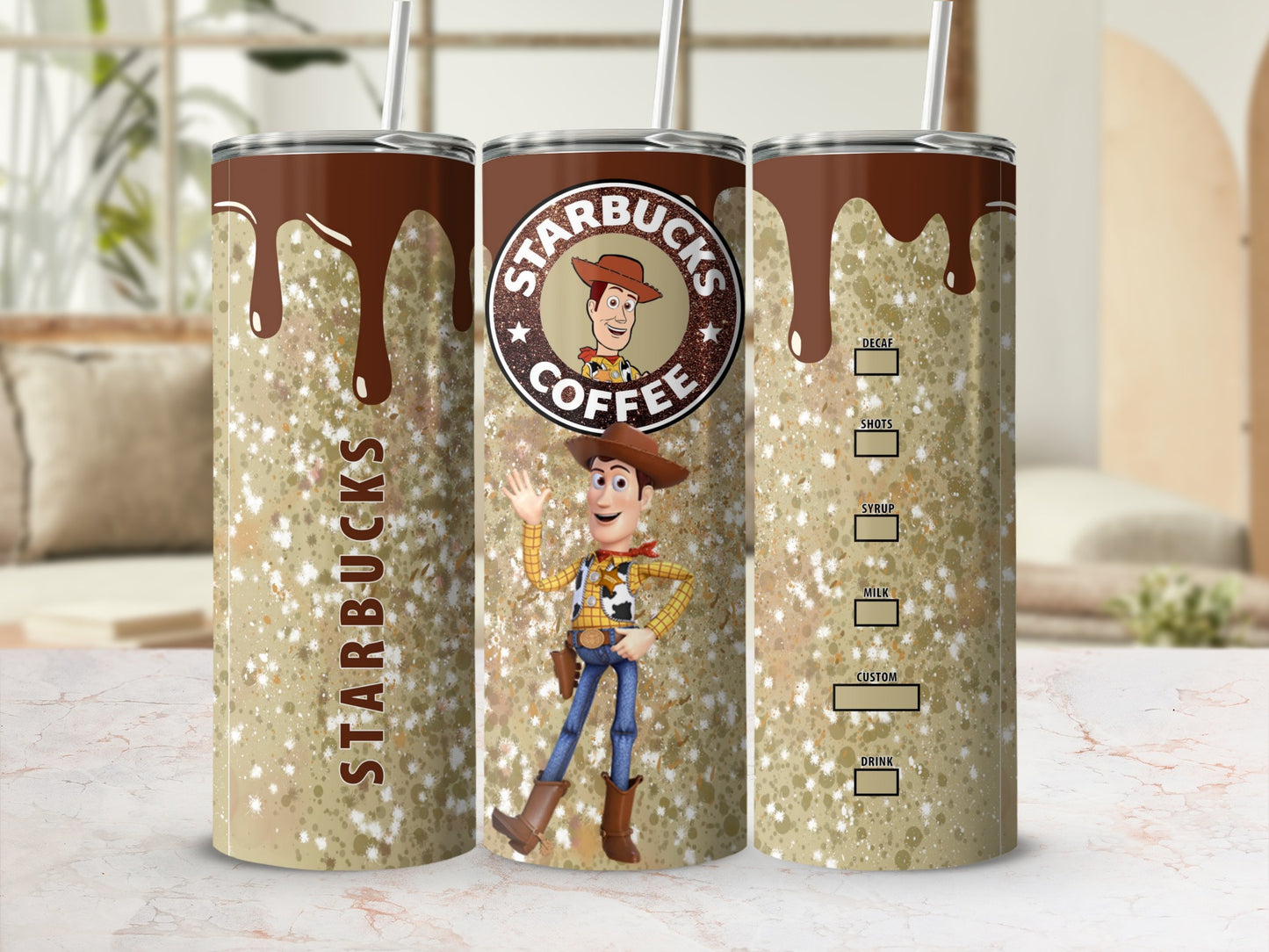 Starbucks Coffee Woody Toy Character Tumbler Drinkware