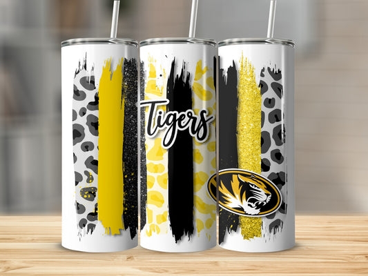 Tigers Brushed Style Missouri Tigers Tumblers
