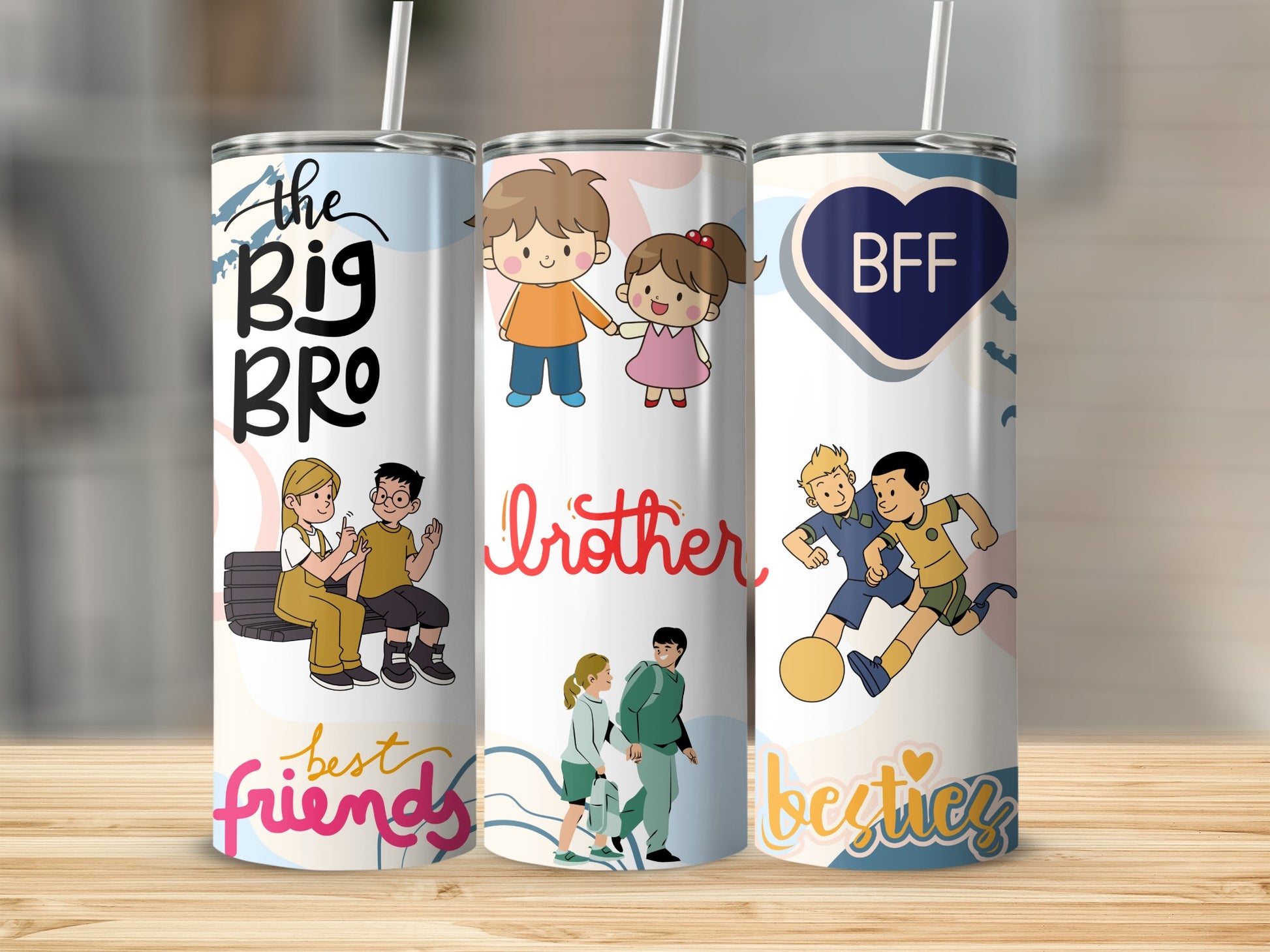 BFF Brother Best Friends Big Bro Kids Design Tumbler